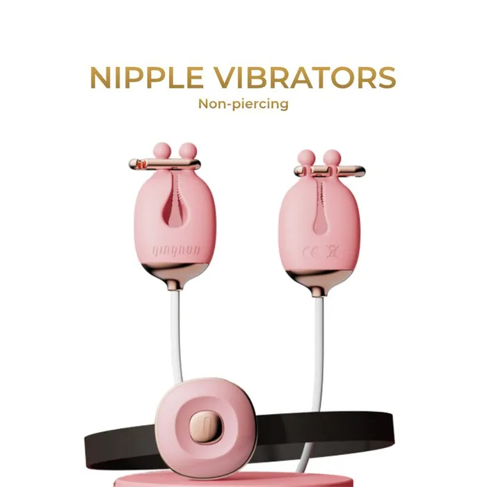 Female Sex Toys FRISKY BUSINESS SG Tease N Please Vibrating Nipple Clamps with BDSM Collar