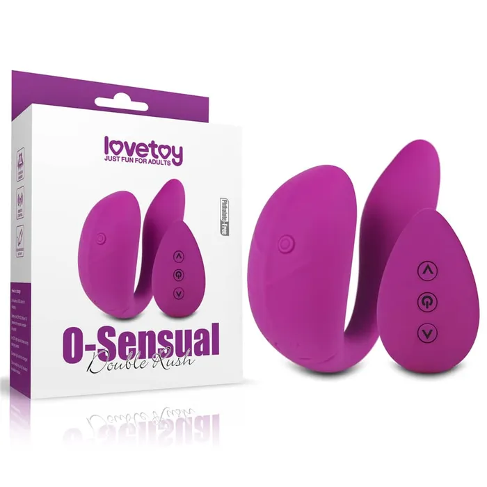 Female Sex Toys LOVETOY OSensual Double Rush Remote Control Vibrator