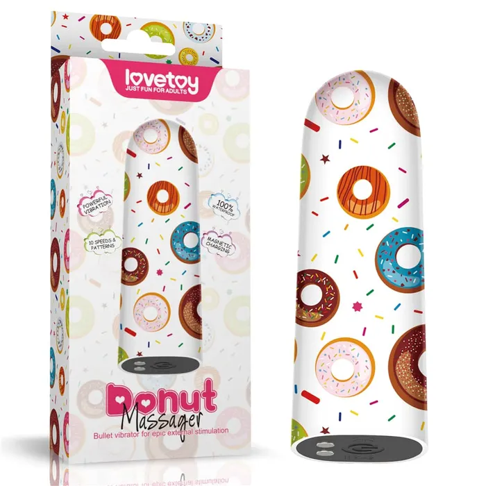 Female Sex Toys Mini Bullet Vibrator Rechargeable Donuts Massager LOVETOY