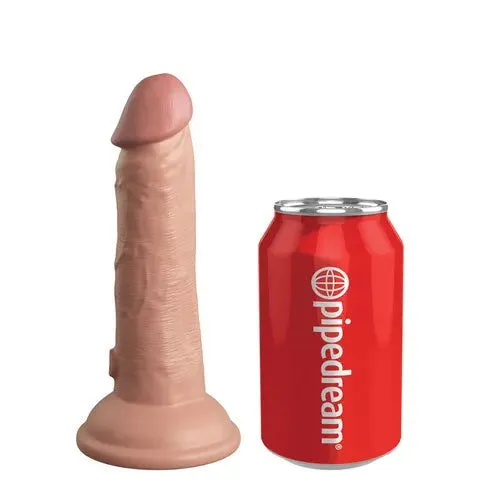 Female Sex Toys Pipedream 6 King Cock Elite Vibrating Dual Density Silicone Cock