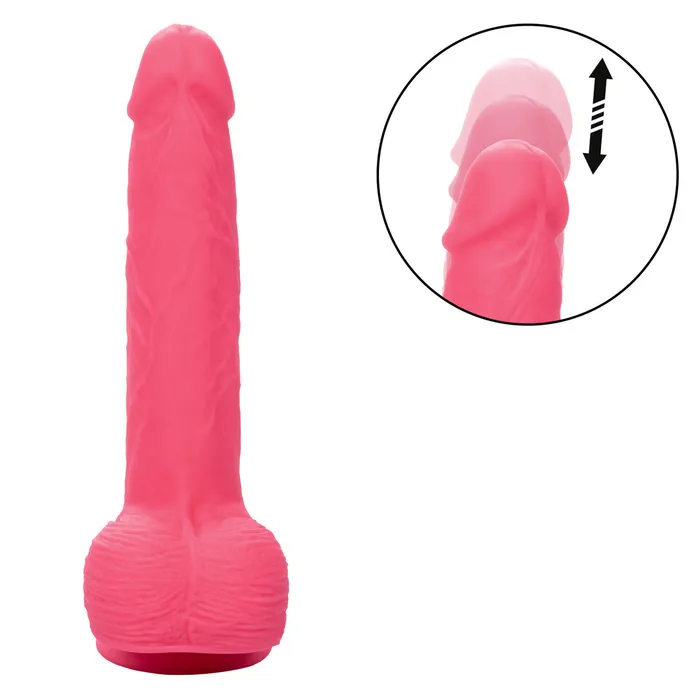 Female Sex Toys Rechargeable Rumbling Thrusting Silicone Studs Dildo CalExotics