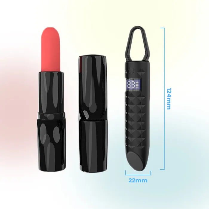 Female Sex Toys Tech Touch LCD Display Mini Bullet Vibrator FRISKY BUSINESS SG