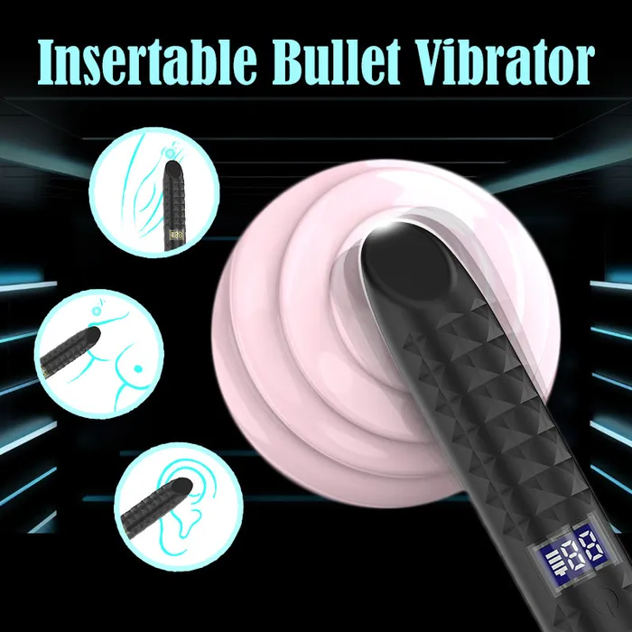 Female Sex Toys Tech Touch LCD Display Mini Bullet Vibrator FRISKY BUSINESS SG