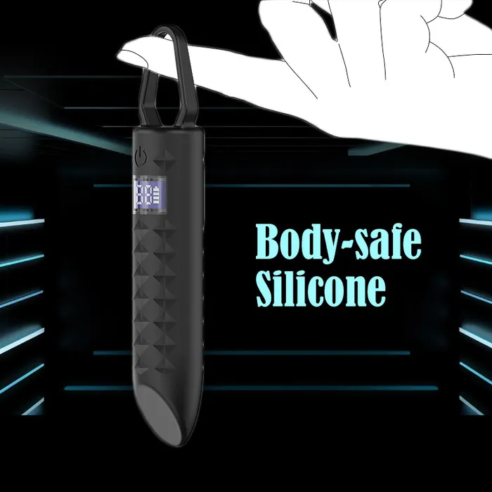 Female Sex Toys Tech Touch LCD Display Mini Bullet Vibrator FRISKY BUSINESS SG