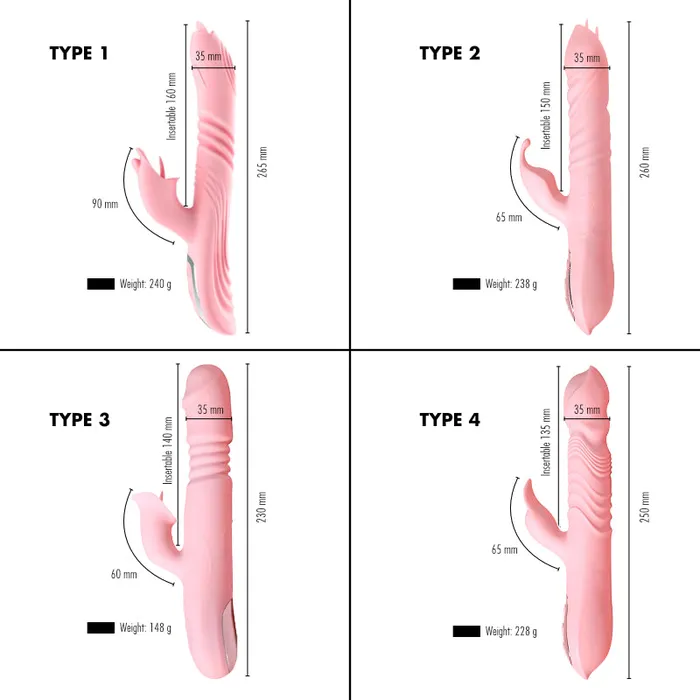 FRISKY BUSINESS SG Female Sex Toys Revolution Retractable Dual Vibrator