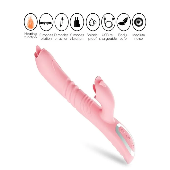 FRISKY BUSINESS SG Female Sex Toys Revolution Retractable Dual Vibrator
