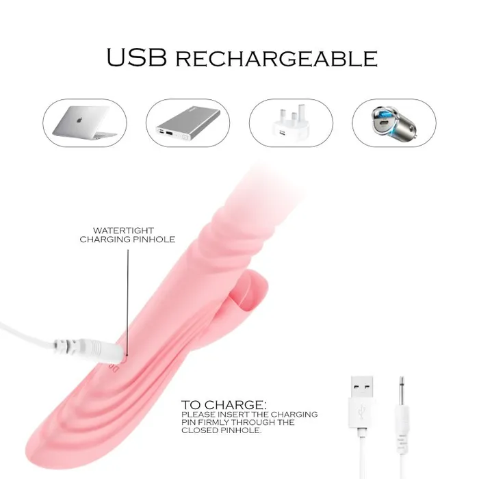 FRISKY BUSINESS SG Female Sex Toys Revolution Retractable Dual Vibrator