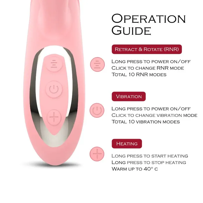 FRISKY BUSINESS SG Female Sex Toys Revolution Retractable Dual Vibrator