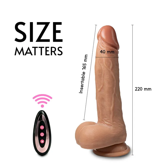 FRISKY BUSINESS SG Roman King Realistic Dildo Thrusting Vibrating 8 Long Female Sex Toys