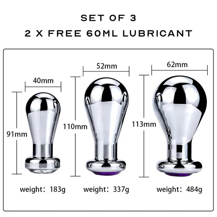 FRISKY BUSINESS SG Stainless Steel Bulb Plug Anal
