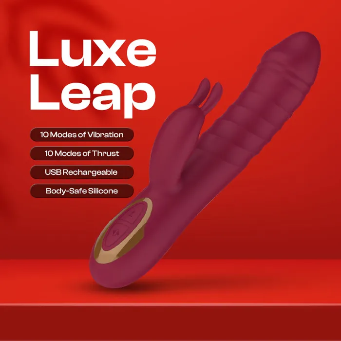 FRISKY BUSINESS SG Vibrators Luxe Leap Female Rabbit Thrusting Vibrator