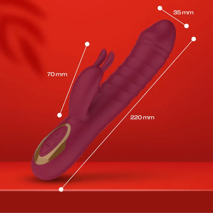 FRISKY BUSINESS SG Vibrators Luxe Leap Female Rabbit Thrusting Vibrator