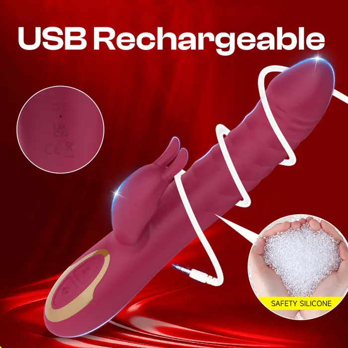 FRISKY BUSINESS SG Vibrators Luxe Leap Female Rabbit Thrusting Vibrator