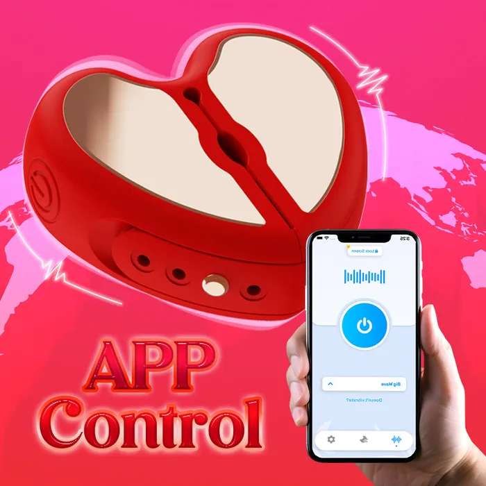 Heartbeat Hug APP Control Wireless Vibrating Nipple Clamps FRISKY BUSINESS SG Couples
