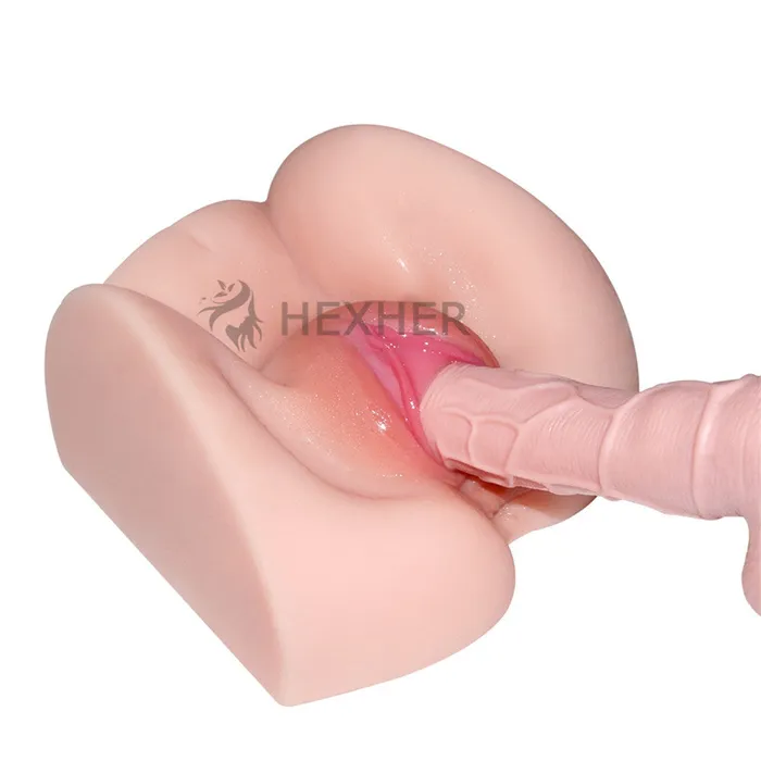 HEXHER Male Sex Toys Exquisite Butt Doll Pleated Anal True Pussy Sex