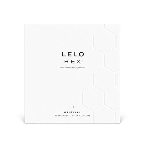 Lelo Hex Condoms Original 36 Pack Lelo Male Sex Toys