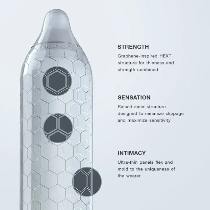Lelo Hex Condoms Original 36 Pack Lelo Male Sex Toys