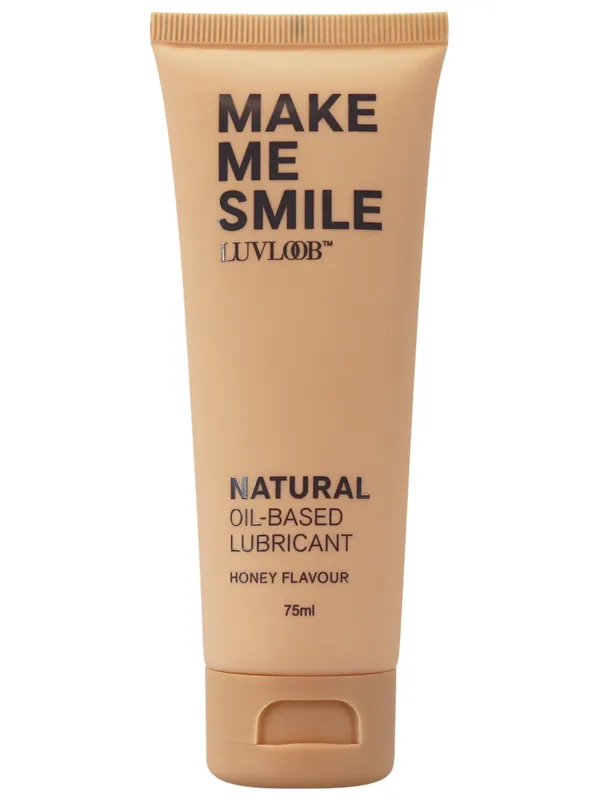 LUVLOOB Natural OilBased Lubricant Honey Flavour 75ml Make Me Smile Calvista Sexual Health Wellbeing LUVLOOB Natural OilBased Lubricant Honey Flavour 75ml Make Me Smile Calvista Sexual Health Wellbeing