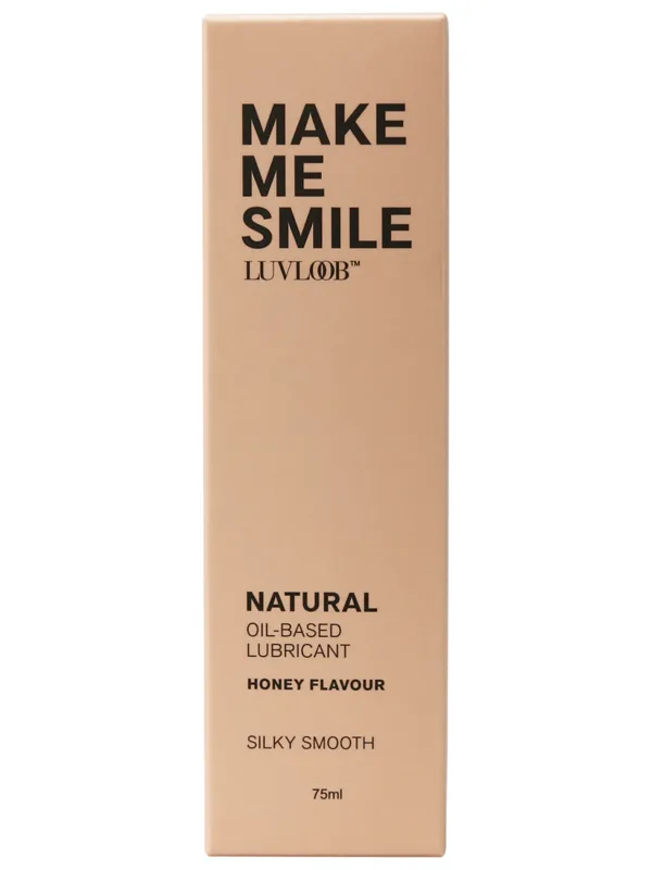 LUVLOOB Natural OilBased Lubricant Honey Flavour 75ml Make Me Smile Calvista Sexual Health Wellbeing LUVLOOB Natural OilBased Lubricant Honey Flavour 75ml Make Me Smile Calvista Sexual Health Wellbeing
