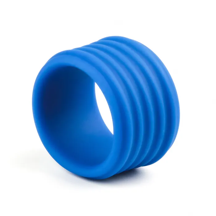Male Sex Toys LOVETOY Pinnacle Pro Deep Rib Grip Ring Blue