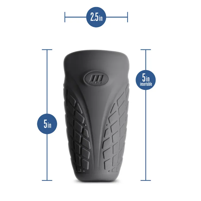 Male Sex Toys M Elite Platinum Gript Stroker Black Blush