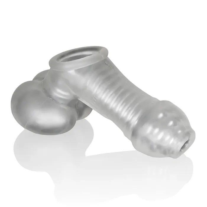 Male Sex Toys Oxballs Oxballs Sackjack Masturbator Sheath with Ball Sling Frosted