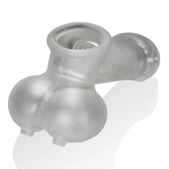 Male Sex Toys Oxballs Oxballs Sackjack Masturbator Sheath with Ball Sling Frosted
