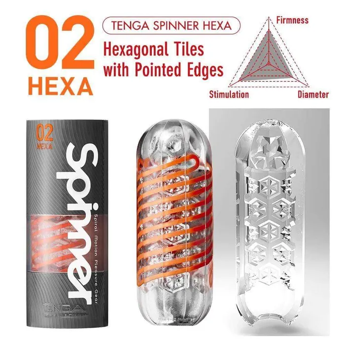 Male Sex Toys Tenga Tenga Spinner 02 HEXA Masturbator