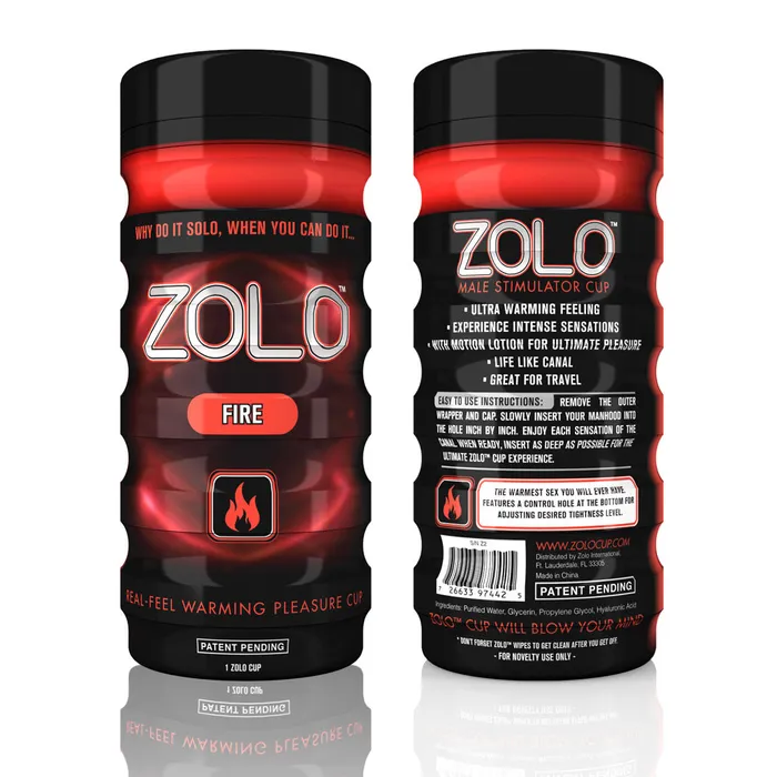 Male Sex Toys Zolo Zolo Fire Cup Stroker Masturbator