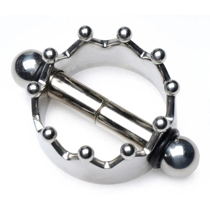 Master Series Crowned Magnetic Crown Nipple Clamps Master Series Male Sex Toys