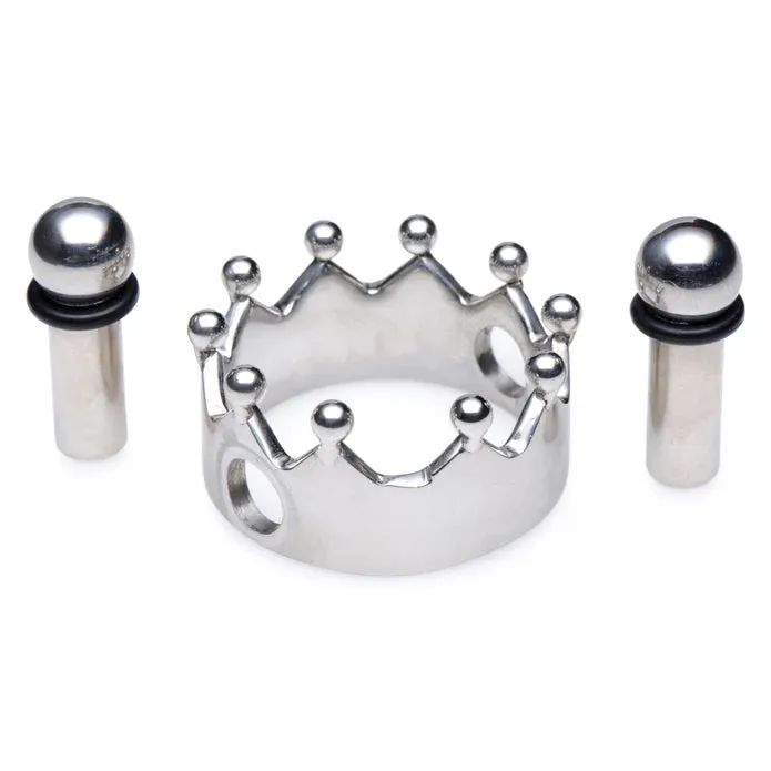 Master Series Crowned Magnetic Crown Nipple Clamps Master Series Male Sex Toys