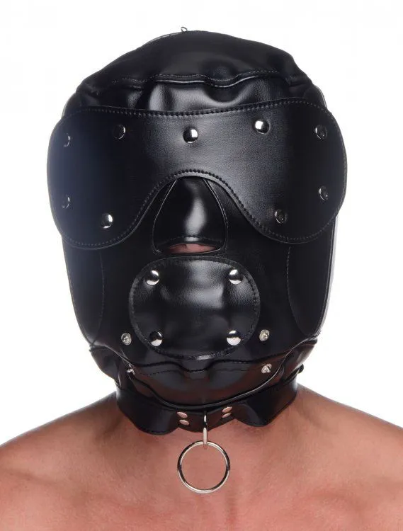 Master Series Male Sex Toys Master Series Muzzled Universal BDSM Hood