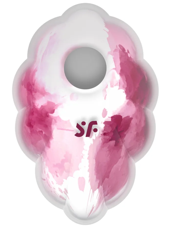 Satisfyer Cloud Dancer Rechargeable Vibrating Air Pulse Stimulator Red Print Windsor Wholesale Vibrators