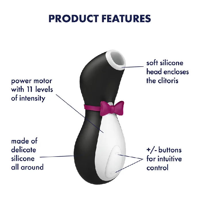 Satisfyer Pro Penguin Air Pulse Clit Stimulator Satisfyer Vibrators