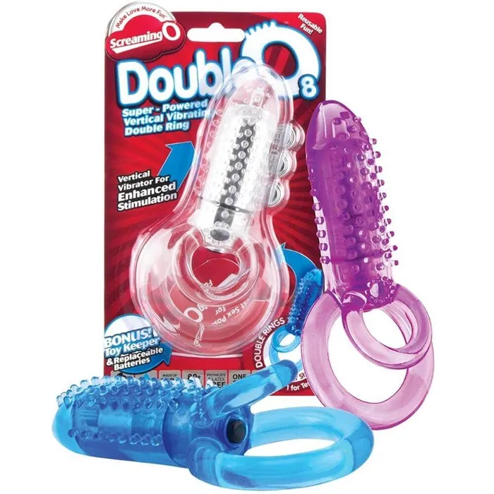 ScreamingO Male Sex Toys DoubleO 8 SuperPowered Vibrating Double Ring