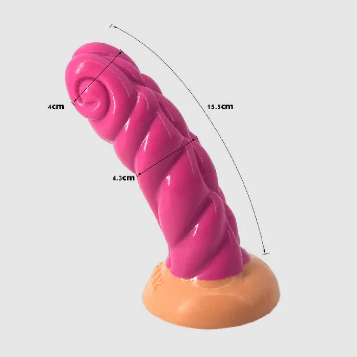 Silicone 6 Crooked Horn Dildo FAAK Dildos