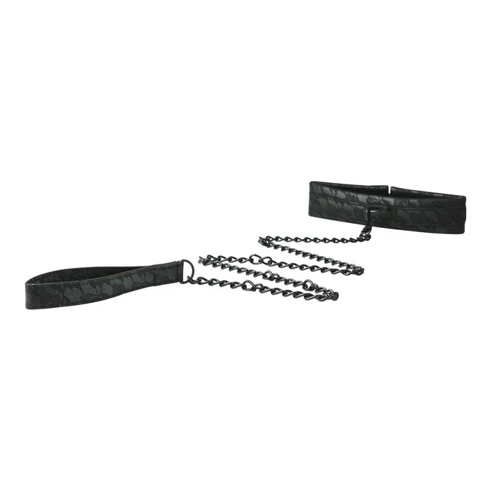 Sincerely by Sportsheets Lace Collar Leash Black Sportsheets Anal