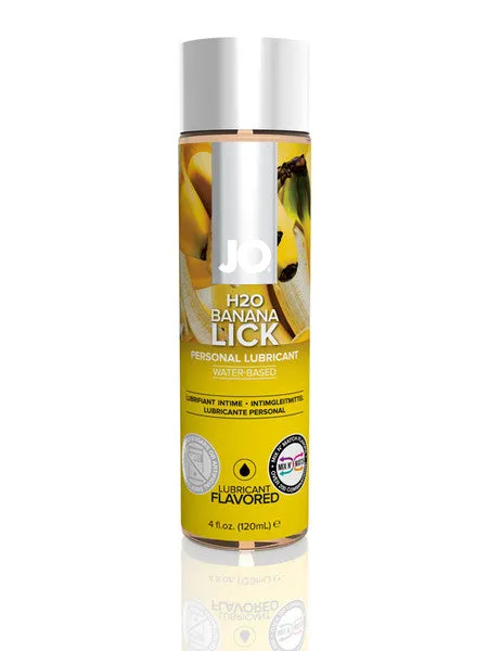 System JO Flavoured Lubricant 120ml Banana Lick Metro Distribution Pty Ltd Lubricants