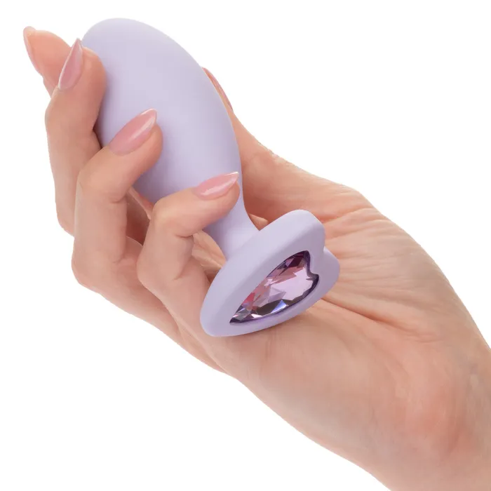 Vibrators First Time Love Crystal Booty Duo Purple CalExotics Vibrators First Time Love Crystal Booty Duo Purple CalExotics