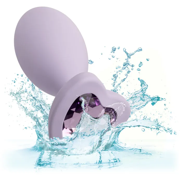 Vibrators First Time Love Crystal Booty Duo Purple CalExotics Vibrators First Time Love Crystal Booty Duo Purple CalExotics