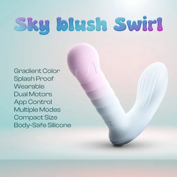 Vibrators FRISKY BUSINESS SG Sky blush Swirl Wearable Vibrator