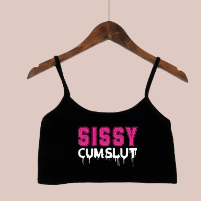 Vibrators House of Chastity Sissy Cumslut Camisole Crop Top