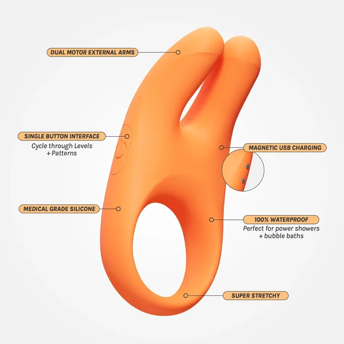 Vush Vush Orb Vibrating Dual Pleasure Ring Female Sex Toys