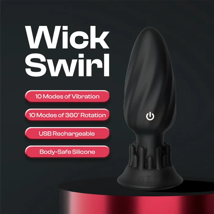 Wick Swirl Rotating Butt Plug with APP Control FRISKY BUSINESS SG Male Sex Toys