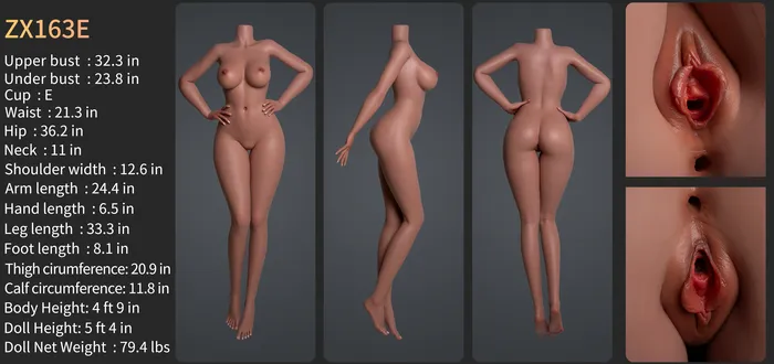 Zelex Doll SLE Series 163 cm E Silicone ZXE2011 Movable Jaw ZELEX DOLL Male Sex Toys