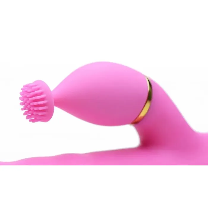 10x Versathrust Vibrating And Thrusting Silicone Rabbit With 3 Attachments inmi Vibrators 10x Versathrust Vibrating And Thrusting Silicone Rabbit With 3 Attachments inmi Vibrators