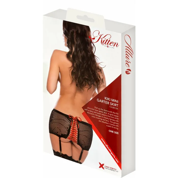 Allure Kitten Kiki Mini Garter Skirt One Size Allure Female Sex Toys