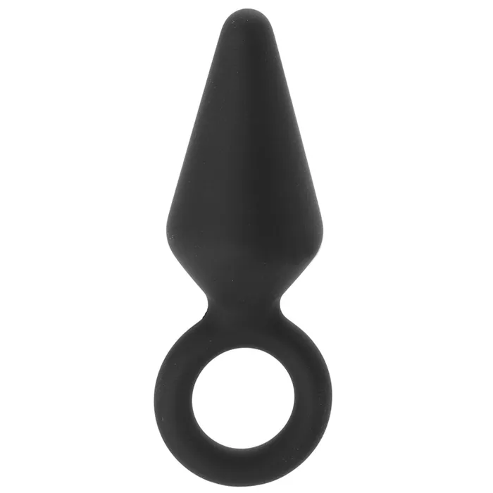 Anal Adventures Platinum Loop Plug in Small Blush Male Sex Toys