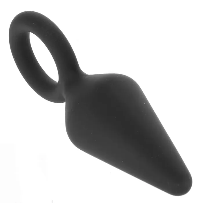Anal Adventures Platinum Loop Plug in Small Blush Male Sex Toys Anal Adventures Platinum Loop Plug in Small Blush Male Sex Toys