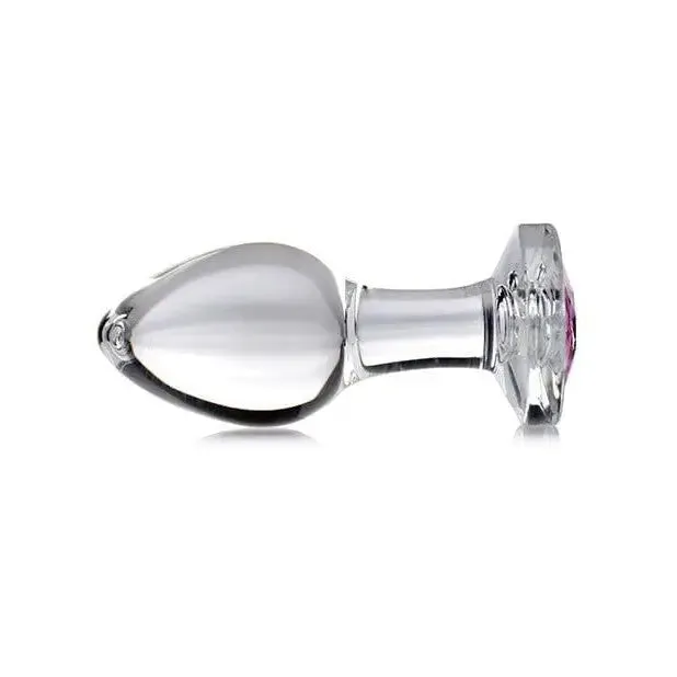 Anal Booty Sparks Booty Sparks Pink Gem Glass Anal Plug